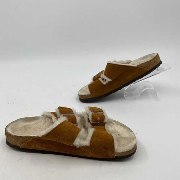 Birkenstock Brown Suede Slip-On Sandals | Women’s Size 40EU - Picture 6 of 7